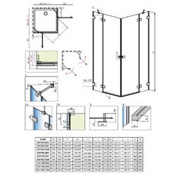 Душевой уголок Radaway Essenza Pro KDD 100Lx90R