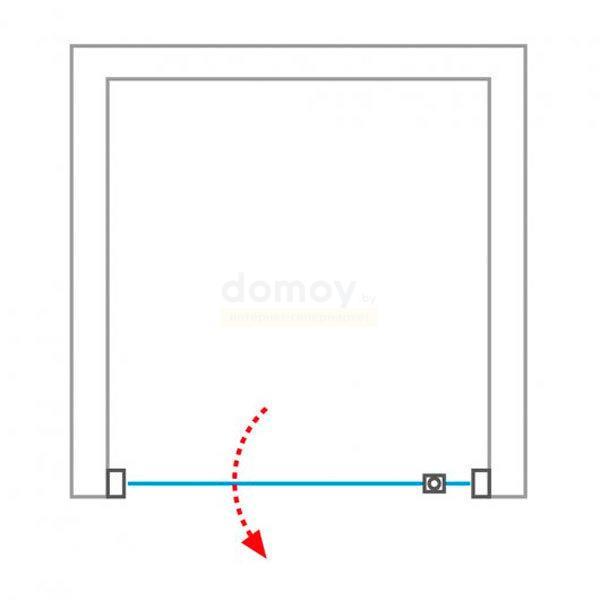 Душевая дверь ROTH (Roltechnik) PXDO1N/100 прозрачный/хром