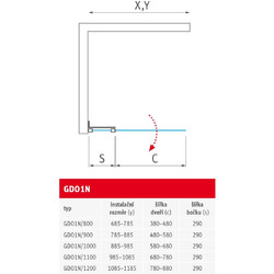 Душевой уголок ROTH (Roltechnik) Elegant Neo Line GDO1N/80+GBN/80