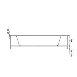 Акриловая ванна BAS АУРА 150х150, с каркасом