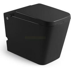 Приставной унитаз Cerutti Disgrazia Black B-370B/B 35x60 с импульсным смывом SoftClose черный