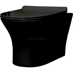 Унитаз подвесной Cerutti Bernina aria 2617E Matt black 34x48