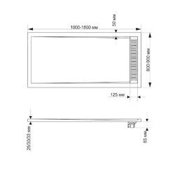 Душевой поддон RGW STМ-128G 80х120
