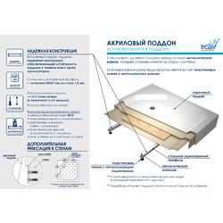 Душевой поддон RGW BT/CL-S-A 80х80