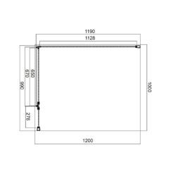 Душевой уголок Omnires MANHATTAN 100х120