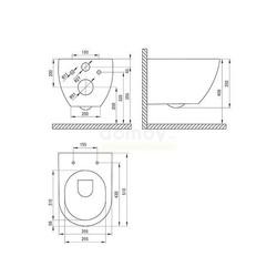 Унитаз подвесной Deante Peonia