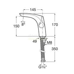 Смеситель для умывальника Roca Insignia 75A323AC00