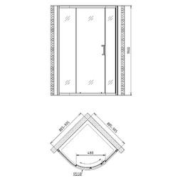 Душевой уголок Gemy Victoria S30071A 90х90