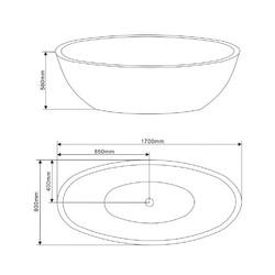 Акриловая ванна Grossman GR-1701 170х80