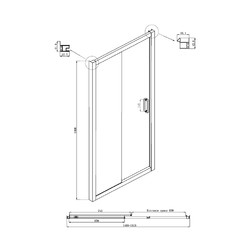 Шторка для ванны Ambassador Bath Screens 16041104 150х140