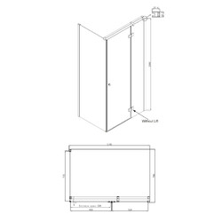 Душевой уголок Ambassador Diamond 12011104R 120х80