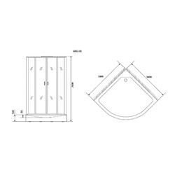 Душевая кабина Niagara Premium NG-6002-01 100х100