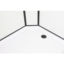 Душевая кабина с гидромассажем Niagara Premium NG-6901-01G Black 90х90