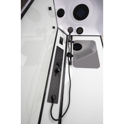 Душевая кабина с гидромассажем Niagara Premium NG-6902-01GD Black 100х100