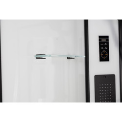 Душевая кабина с гидромассажем Niagara Premium NG-6902-01GD Black 100х100