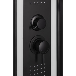 Душевая кабина с гидромассажем Niagara Premium NG-6902-01GD Black 100х100