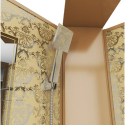 Душевая кабина без крыши Niagara Luxe NG-7717GBK 100х100