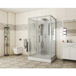 Душевая кабина без крыши Niagara Luxe NG-7711WBK 90х120