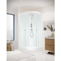 Душевая кабина Domani-Spa Delight Slim 88 80х80 сатин-матированная/белая
