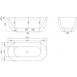 Акриловая ванна Belbagno BB70-1700-800 170х80