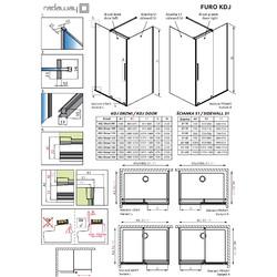 Душевой уголок Radaway Furo KDJ 120х75