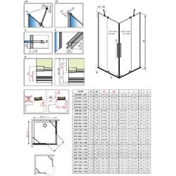 Душевой уголок Radaway Furo KDD 100Lх80R Black