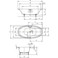 Стальная ванна Kaldewei Ellipso Duo Oval 232-7 190x100