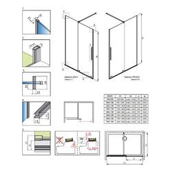 Душевая дверь Radaway Furo DWJ 120х200 Black