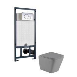 Комплект инсталляция+унитаз Welt-Wasser GELBACH 004 MT-GR + MARBERG 507 RD