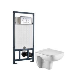 Комплект инсталляция+унитаз Welt-Wasser KEHLBACH 004 GL-WT + MARBERG 507 RD