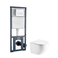 Комплект инсталляция+унитаз Welt-Wasser MERZBACH 004 GL-WT + MARBERG 410 SE