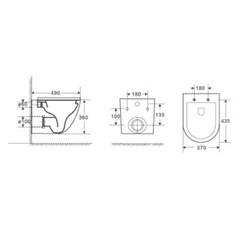 Комплект инсталляция+унитаз Welt-Wasser MERZBACH 004 MT-BL + MARBERG 507 SE
