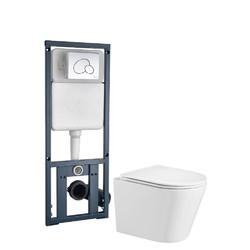 Комплект инсталляция+унитаз Welt-Wasser SALZBACH 004 GL-WT + MARBERG 410 RD