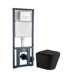 Комплект инсталляция+унитаз Welt-Wasser SALZBACH 004 MT-BL + MARBERG 410 SE