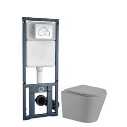 Комплект инсталляция+унитаз Welt-Wasser SALZBACH 004 MT-GR + MARBERG 410 RD