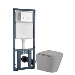 Комплект инсталляция+унитаз Welt-Wasser SALZBACH 004 MT-GR + MARBERG 410 SE