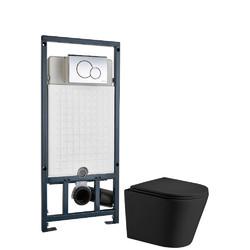 Комплект инсталляция+унитаз Welt-Wasser SALZBACH 004 MT-BL + MARBERG 507 RD