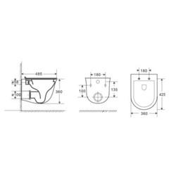 Комплект инсталляция+унитаз Welt-Wasser TELBACH 004 GL-WT + MARBERG 410 RD