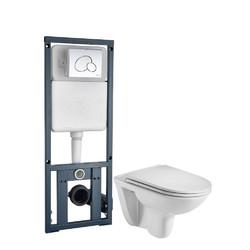 Комплект инсталляция+унитаз Welt-Wasser BAARBACH 004 GL-WT + MARBERG 410 RD