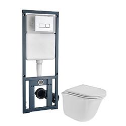 Комплект инсталляция+унитаз Welt-Wasser TELBACH 004 GL-WT + MARBERG 410 SE