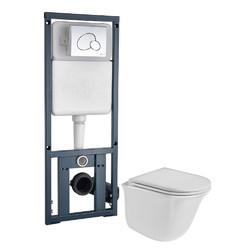 Комплект инсталляция+унитаз Welt-Wasser TELBACH 004 MT-WT + MARBERG 410 RD