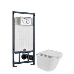 Комплект инсталляция+унитаз Welt-Wasser TELBACH 004 MT-WT + MARBERG 507 RD