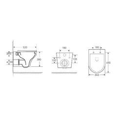 Комплект инсталляция+унитаз Welt-Wasser ODENBACH 004 MT-WT + MARBERG 410 RD