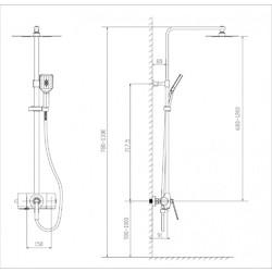 Душевая стойка Timo Halti SX-4190/00 хром