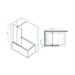 Шторка для ванны RGW Screens SC-46 90х150