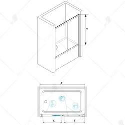 Душевая шторка для ванны RGW SC-62 170х150