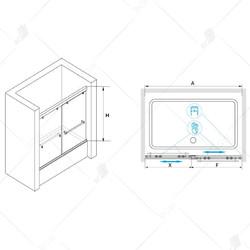 Душевая шторка для ванны RGW SC-66 170х150