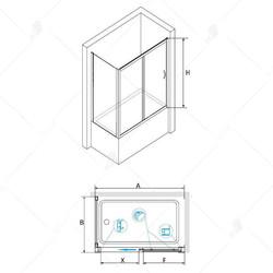 Душевая шторка для ванны RGW SC-92 180х80х150