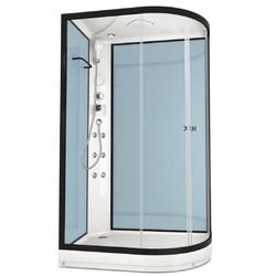 Душевая кабина с гидромассажем Domani-Spa Delight 128 120х80 L прозрачная/Dusty blue