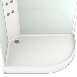 Душевая кабина с гидромассажем Domani-Spa Delight 128 120х80 L прозрачная/Dusty blue